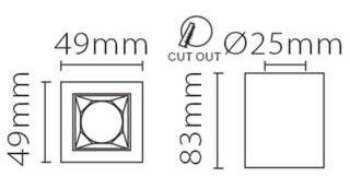 картинка Светодиодный светильник XC002-1T(W) 