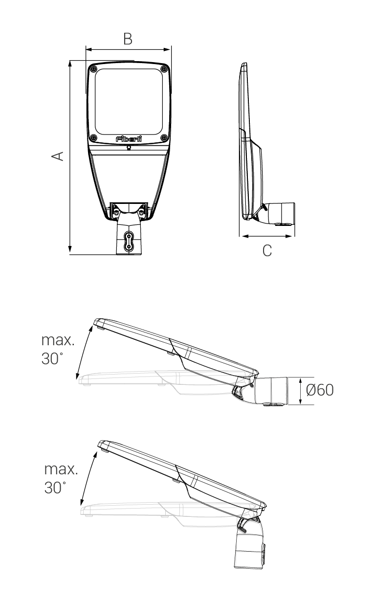 картинка Светодиодный светильник AYDAN9-w60 