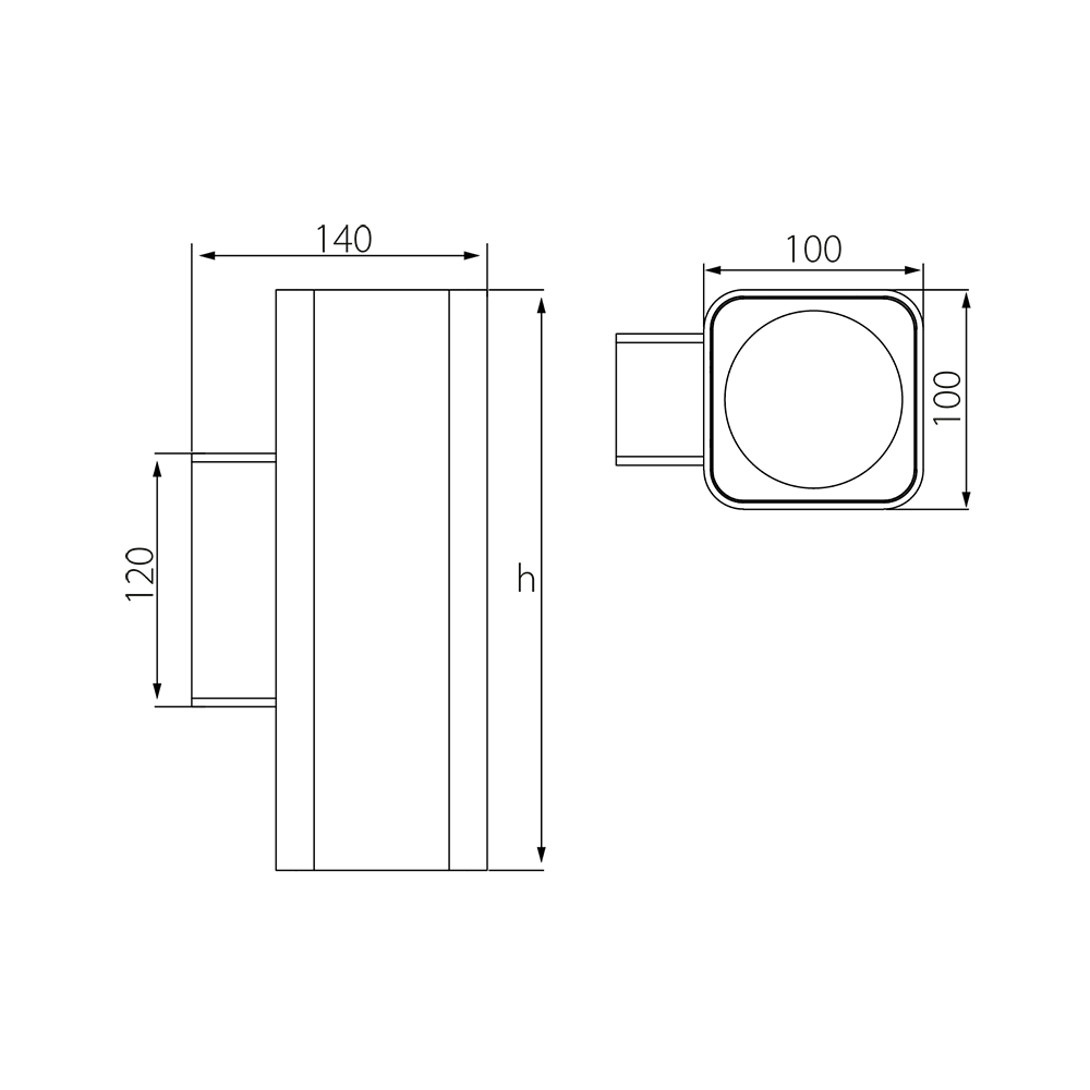 картинка Светодиодный светильник  SSA100-DOUBLE m1,5 