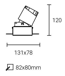 картинка Светодиодный светильник 302T75 (квадратная рамка) 
