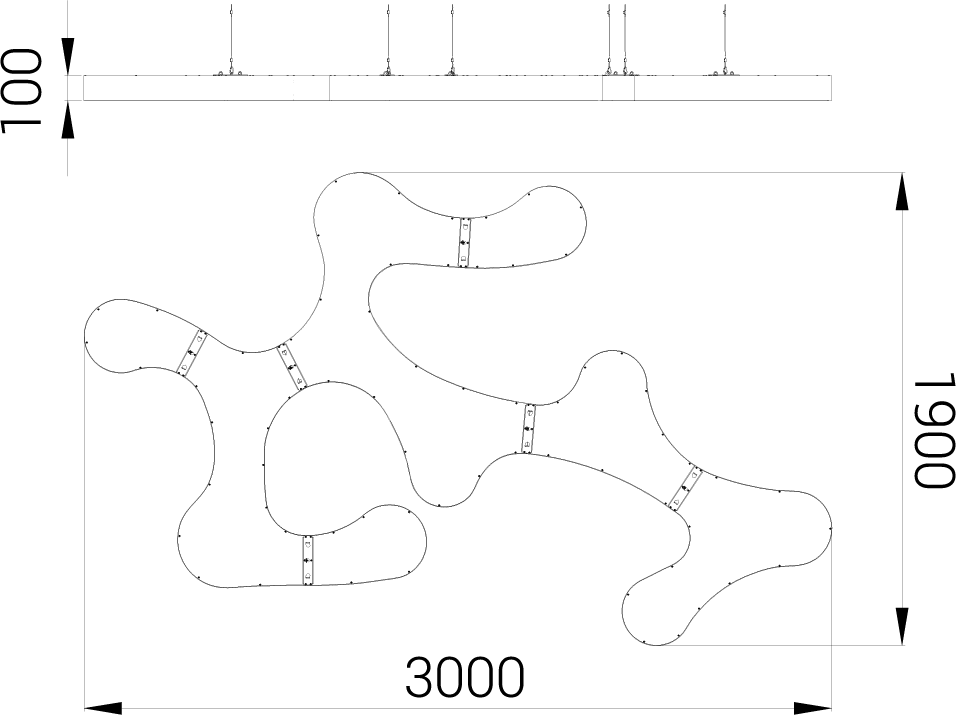 картинка Светодиодный светильник BLZ-PUZZLE-w500 